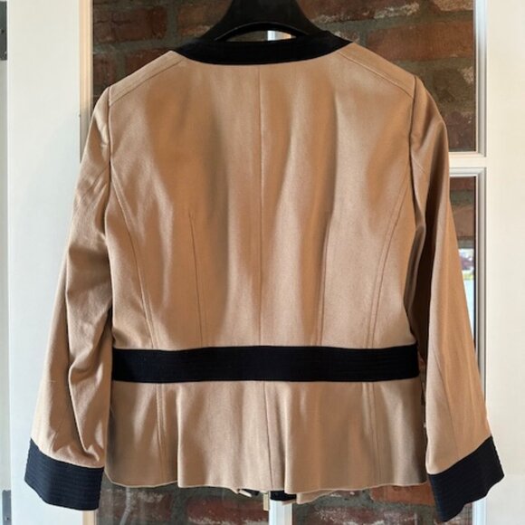ETCETERA New WO Tags Camel and Black Jacket Size 8 - Picture 2 of 3